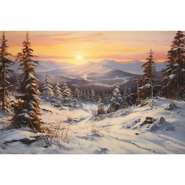 Winter Landscape Acrylic Canvas